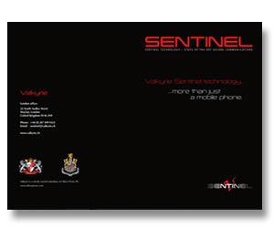 Brochure design and printing for mobile security software company